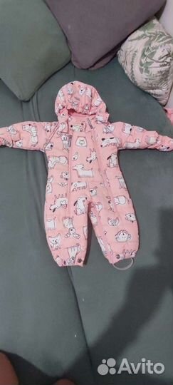Зимний комбинезон для девочки 68 74