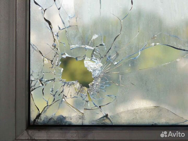 Ремонт окон, стеклопакет Стандарт RAL8579