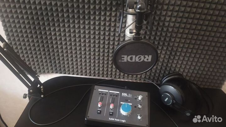 Rode Nt1-A Студийный микрофон,звуковая карта SSL2+