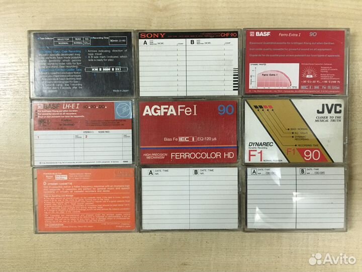 Аудиокассеты TDK sony JVC basf maxell