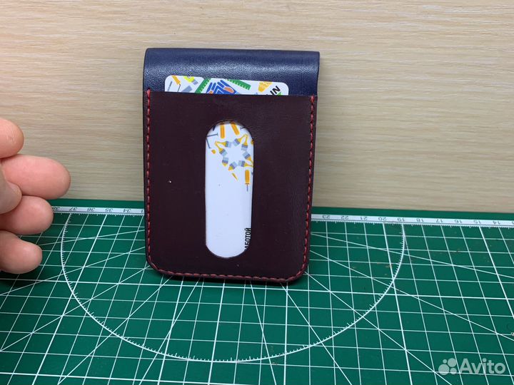 Кошелек мужской кожаный ручной работы