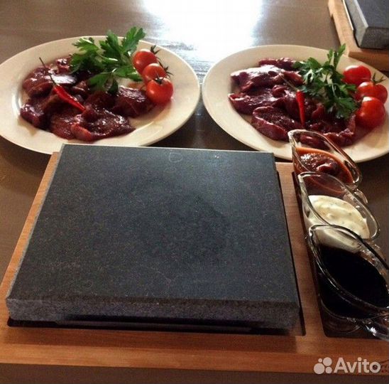 Вулканический камень для жарки мяса, рыбы и овощей