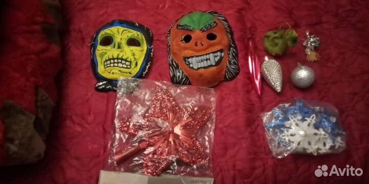 Ёлочные игрушки, маска