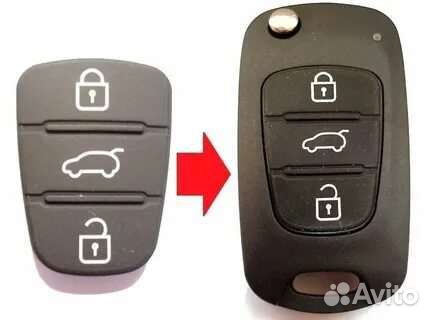 Новые Кнопки/Вкладки Ключа Kia Rio, Ceed, Hundai