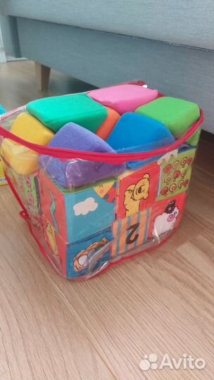 Кубики мягкие развивающие