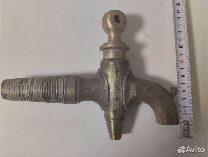 Старинный Антикварный кран. Латунь