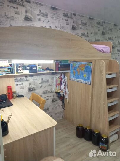 Кровать чердак Сэнди кр-111 с матрасом