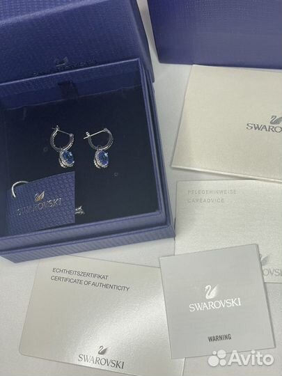 Swarovski серьги с подвеской Constella