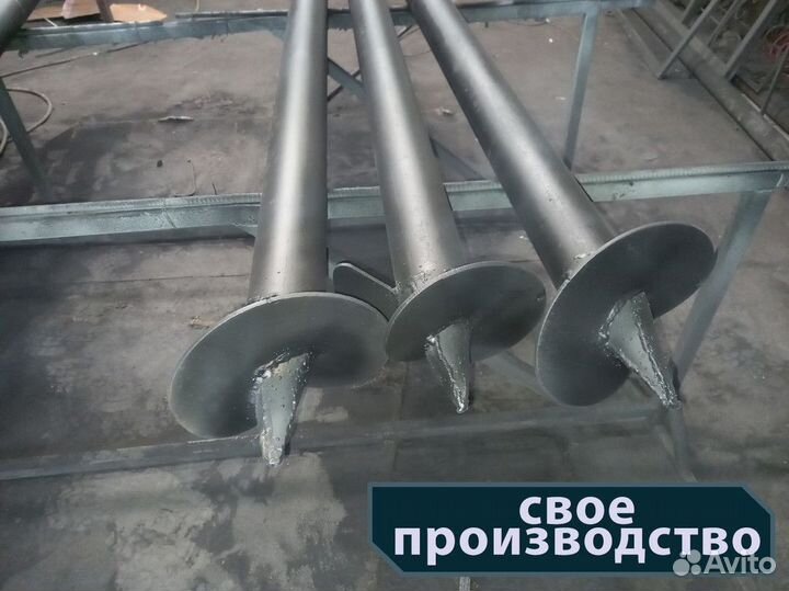 Винтовые сваи под забор, теплицу, беседку