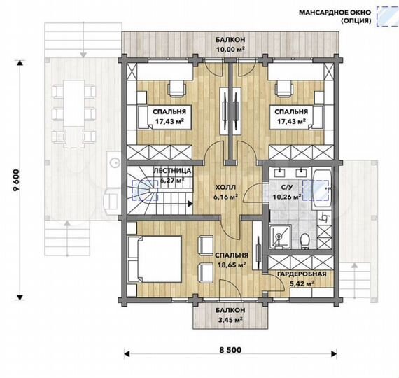 Дом 202 м² на участке 5,5 сот.