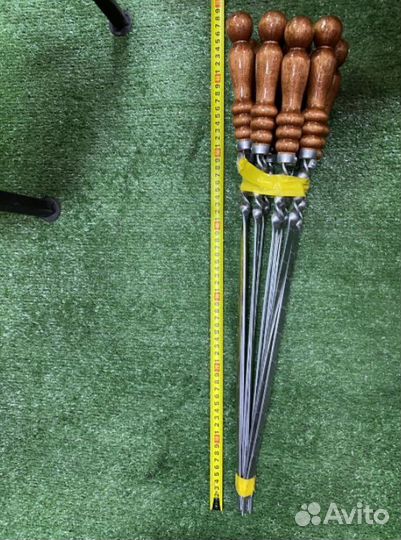 Шампур с деревянной ручкой 40/45 см