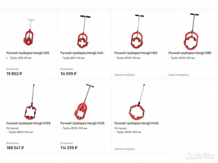 Труборезы по стали, нержавейке, пп (Новые с НДС)