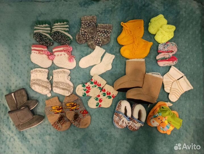 Детские пинетки, носочки 0 до 1 года