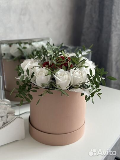 Букет из мыльных роз