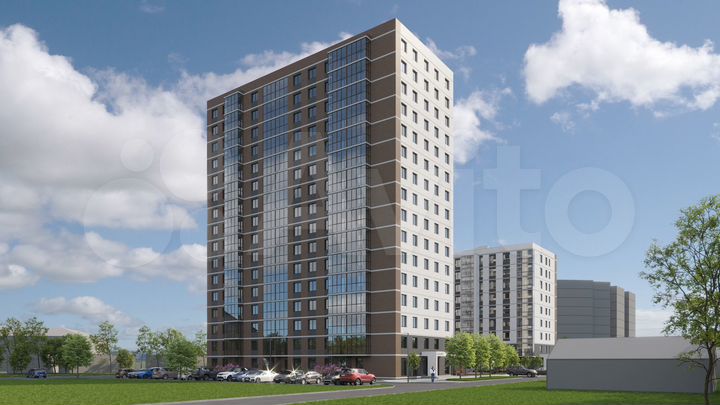 2-к. квартира, 45,1 м², 8/16 эт.