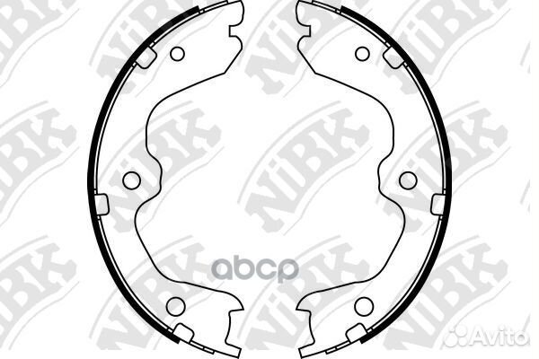 Колодки торм.бараб. FN0643 NiBK