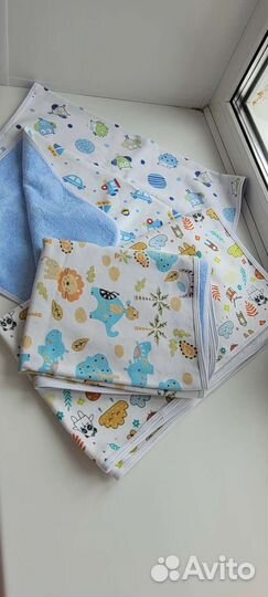 Пеленки двухстороние непромокаемые