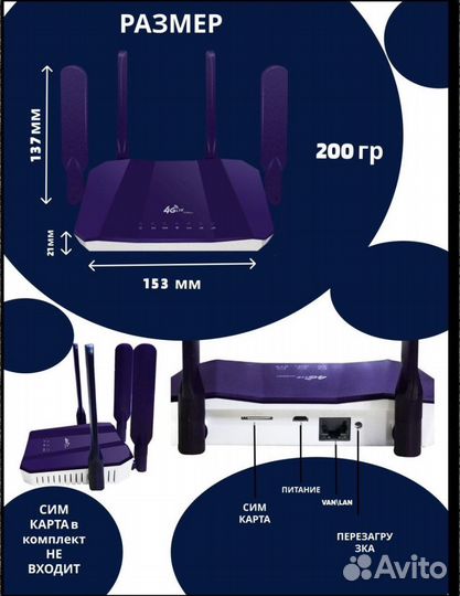 4g wi fi роутер под симкарту