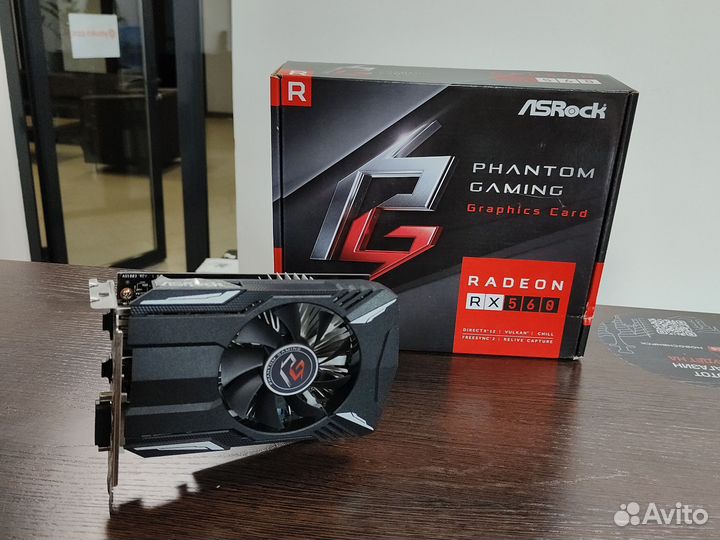 Видеокарта ASRock Phantom RX 560 4 Gb