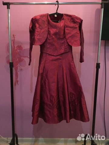 Комплект: платье и болеро для девочки 122 см