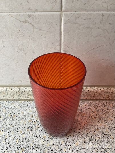 Ваза цветное стекло СССР