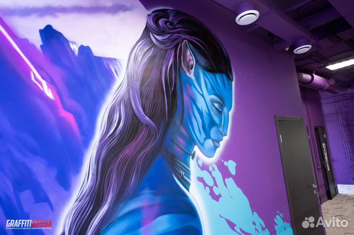 Роспись стен / граффити оформление фасада