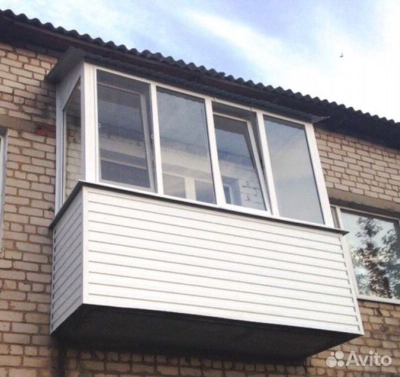 Балкон окна, остекление