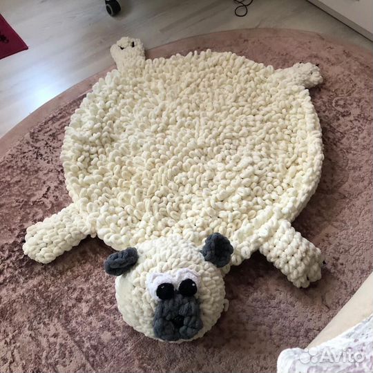 Коврики круглые вязанные