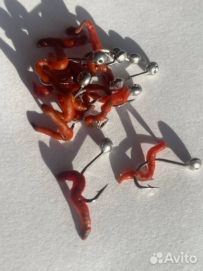 Съедобные белковые рыболовные насадки опарыш + мот