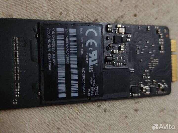 Ssd apple 256gb Mz-dpc256