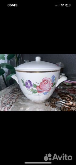 Фарфоровая супница СССР