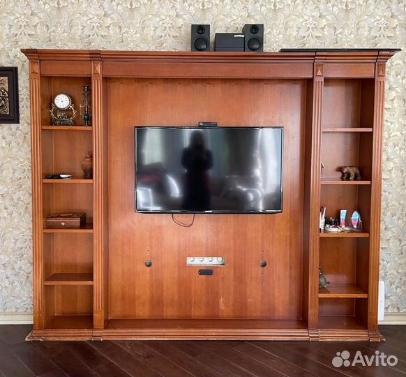 Стенка под тв бу с книжными полками