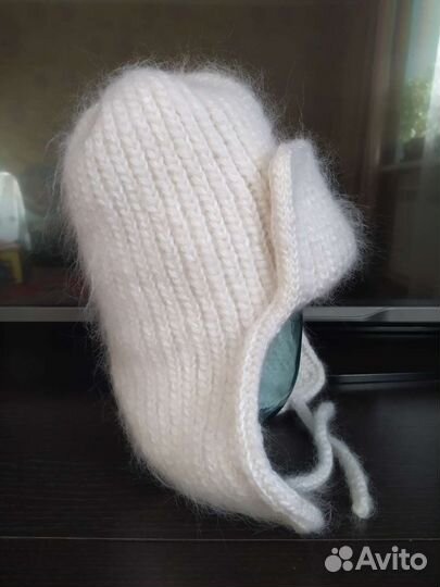 Шапка ушанка женская вязаная на заказ