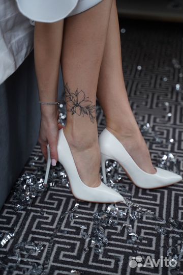 Туфли белые свадебные
