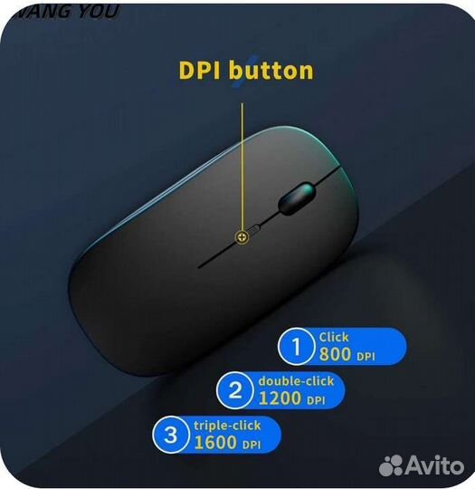 Беспроводная мышь с подзарядкой USB