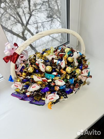 Корзина из конфет