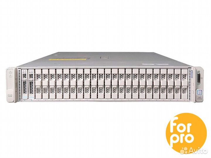 Сервер cisco UCS c240 M5 24SFF 2x6162Plat 768GB