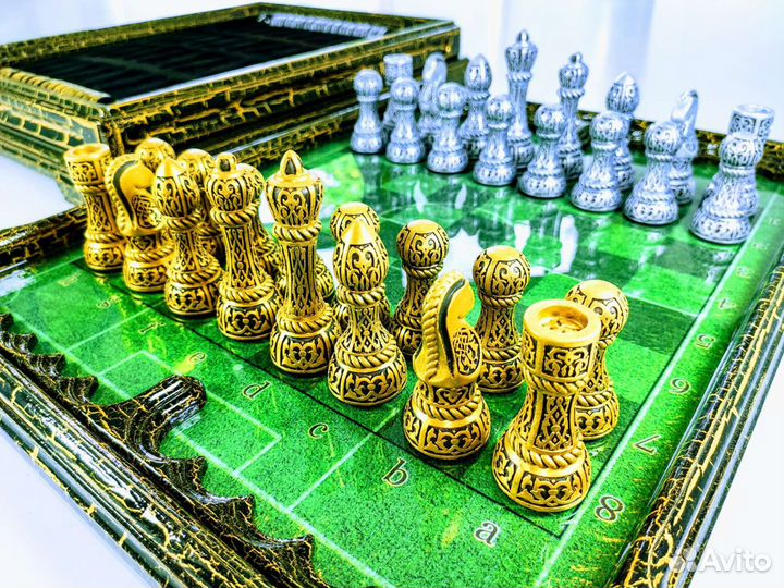 Шахматы нарды шашки 3 в 1 подарочные Роналдиньо