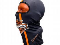 Подшлемник с логотипом Harley Davidson черно-оран