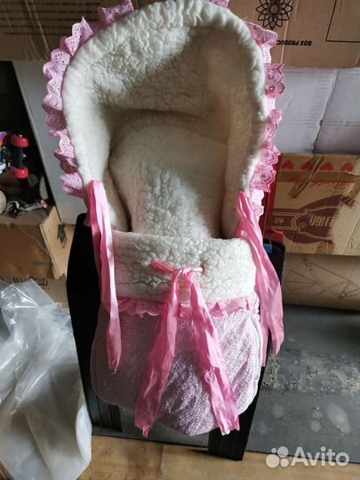 Зимний конверт в коляску