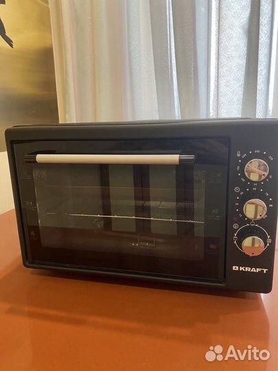 Мини печь Kraft KF-MO3801BL 38 литров (духовка)