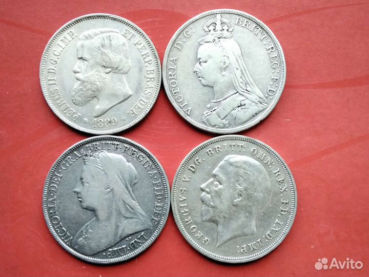 Серебряные иностранные монеты