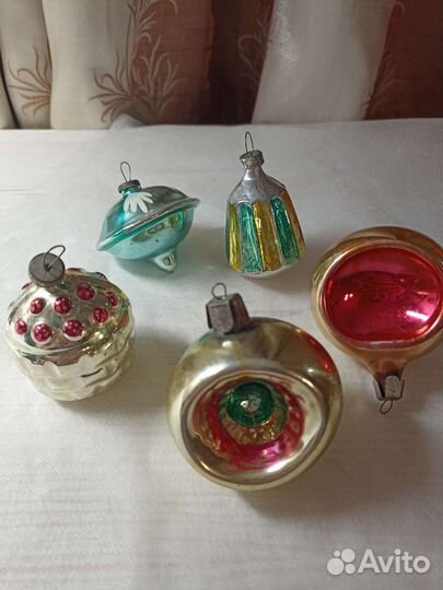 Винтажные ёлочные игрушки СССР