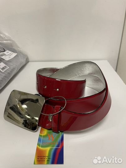 Ремнь Coveri красный лак новый Felice Ярославль