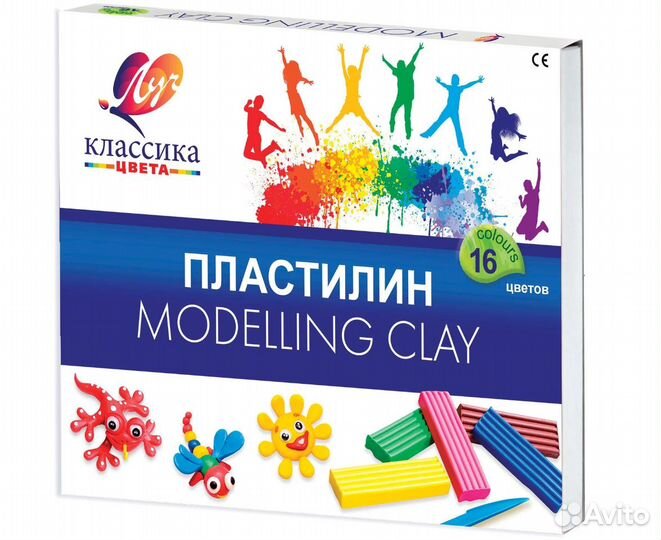 Пластилин Классика 16цв. 12С1329-08