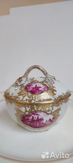 Фарфоровая шкатулка бонбоньерка Германия