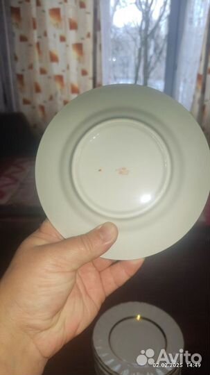 Тарелки десертные фарфор лфз