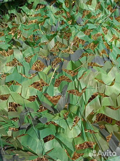 Сеть двухслойная. камуфляжная 6х10. Затеняющая