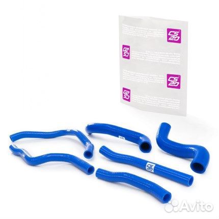 Патрубок двигателя для ваз 2123 синий силикон prof