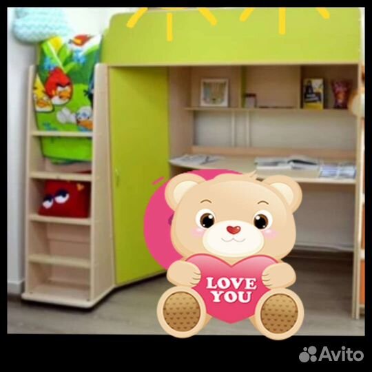 Кровать - чердак, двухьярусная